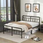 Lizar Metal Open-Frame Storage Bed - Chic Decora