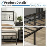 Lizar Metal Open-Frame Storage Bed - Chic Decora