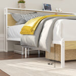 Lochhead Metal Bookcase Storage Bed - Chic Decora