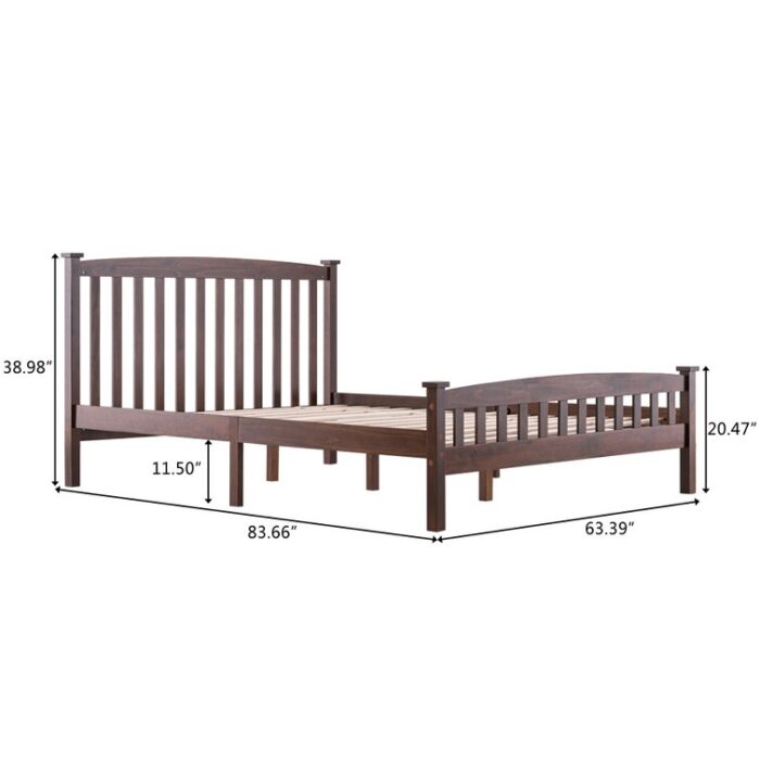 Loudoun Solid Wood Slat Bed - Chic Decora