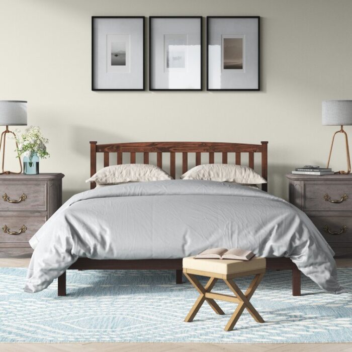 Loudoun Solid Wood Slat Bed - Chic Decora