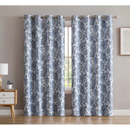 Lovelle Silk Curtain Pair (Set of 2) - Chic Decora