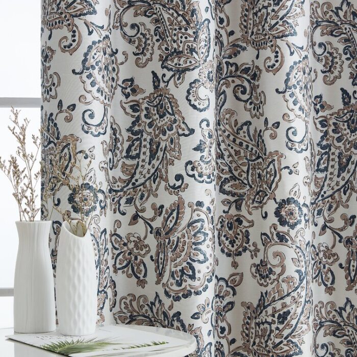 Lovelle Silk Curtain Pair (Set of 2) - Chic Decora