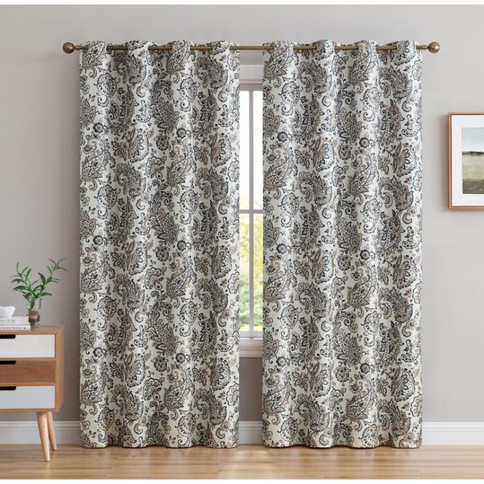 Lovelle Silk Curtain Pair (Set of 2) - Chic Decora