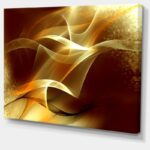 Lukens ” Light Yellow Abstract Fractal Design “ - Chic Decora