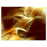 Lukens ” Light Yellow Abstract Fractal Design “ - Chic Decora