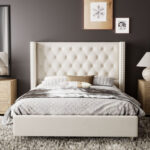 Lunardi Upholstered Wingback Bed - Chic Decora