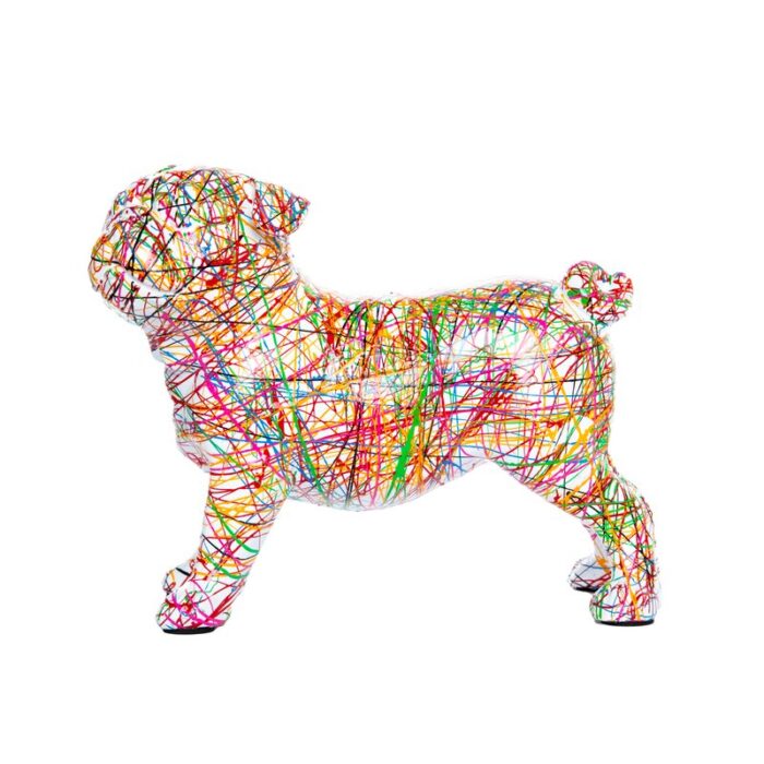 Lurah Expressionist Standing Bulldog – 9″ long - Chic Decora