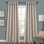 Lush Decor Insulated Knotted Tap Polyester Blackout Curtain Pair (Set of 2) - Chic Decora