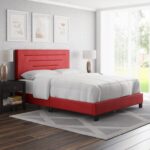 Luxembourg Upholstered Faux Leather Platform Bed - Chic Decora