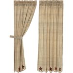 Lydia Cotton Room Darkening Curtain Pair (Set of 2) - Chic Decora