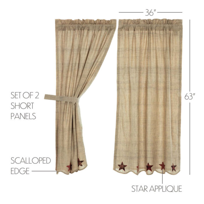 Lydia Cotton Room Darkening Curtain Pair (Set of 2) - Chic Decora