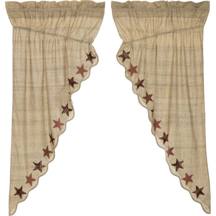 Lydia Cotton Semi Sheer Curtain Pair (Set of 2) - Chic Decora