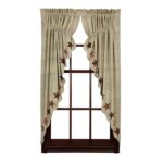 Lydia Cotton Semi Sheer Curtain Pair (Set of 2) - Chic Decora