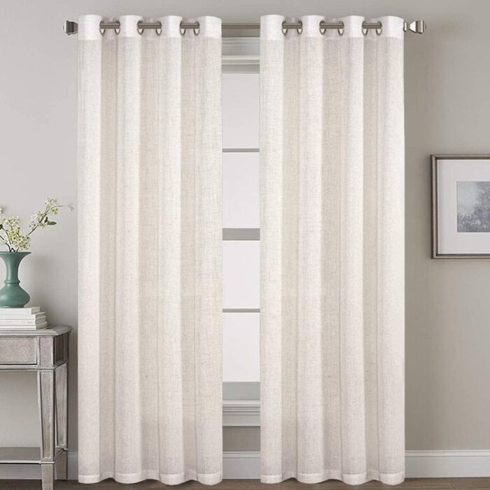 Lyla Semi Sheer Curtain Pair (Set of 2) - Chic Decora