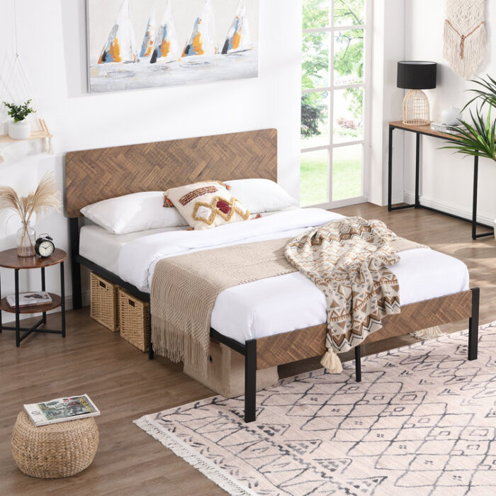 Lylou Platform Bed - Chic Decora