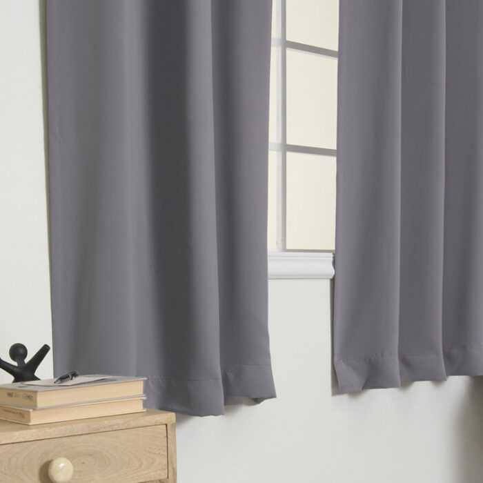 Lympsham Polyester Blackout Curtain Pair (Set of 2) - Chic Decora