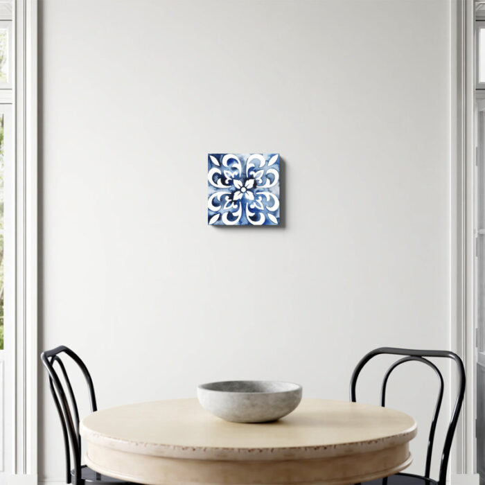 Lysette ” Cobalt Tile II ” by Grace Popp - Chic Decora