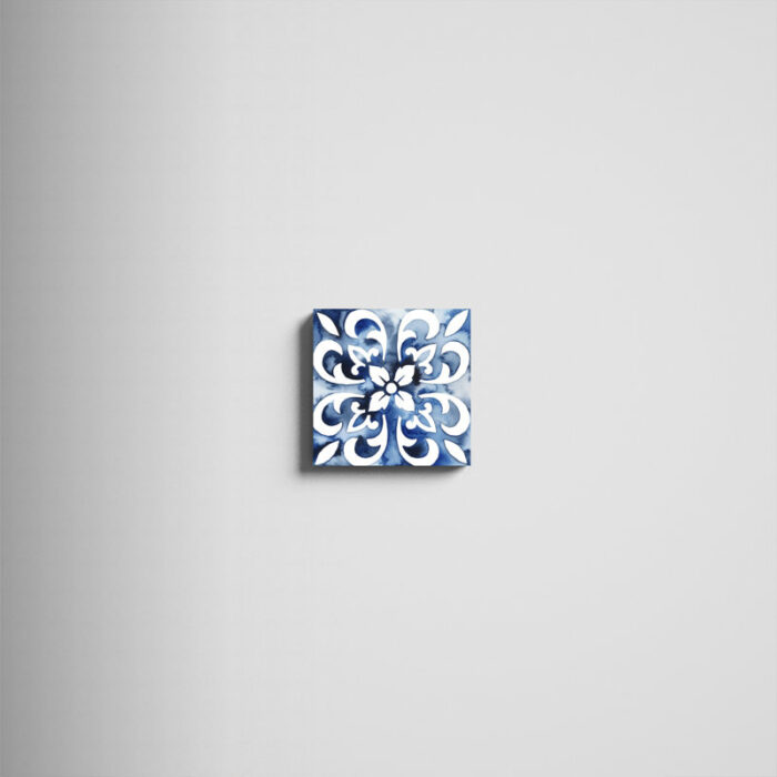 Lysette ” Cobalt Tile II ” by Grace Popp - Chic Decora