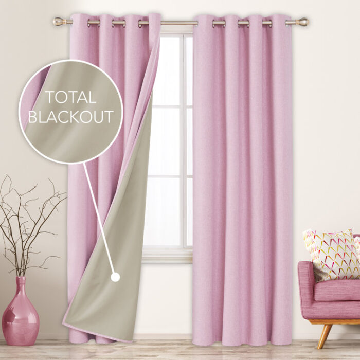 Lythrodontas Polyester Blackout Curtain Pair (Set of 2) - Chic Decora