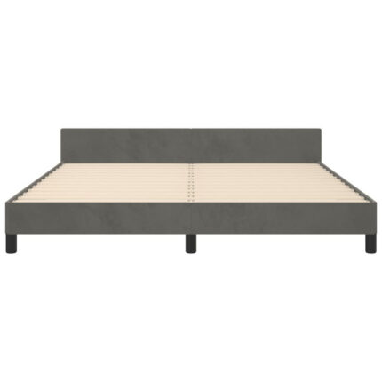 Maecie Bed Frame with Headboard Platform Bed Base Frame for Bedroom Velvet - Chic Decora