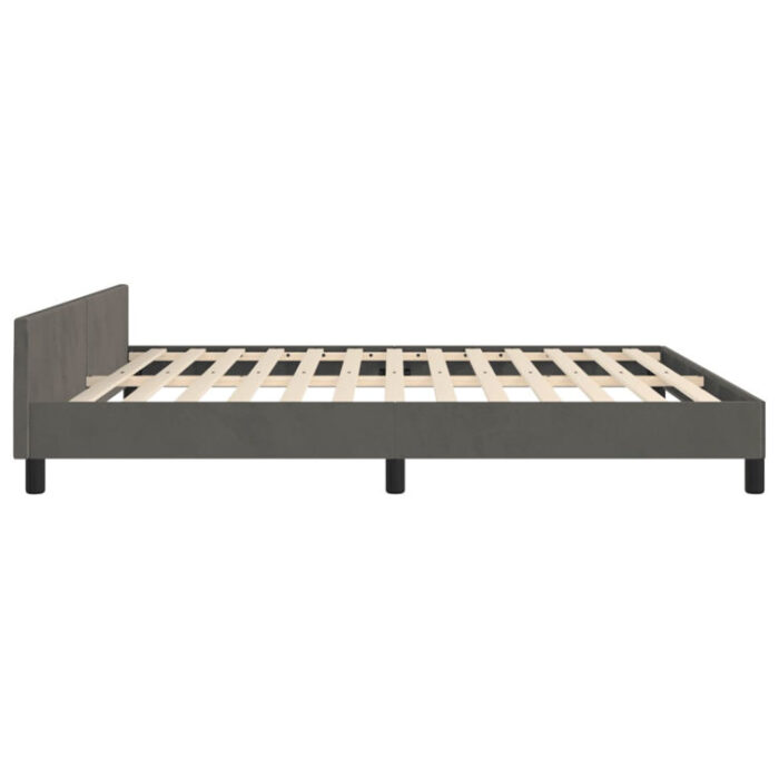 Maecie Bed Frame with Headboard Platform Bed Base Frame for Bedroom Velvet - Chic Decora