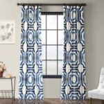 Octagon Blocks Polyester Room Darkening Curtain Pair (Set of 2) - Chic Decora