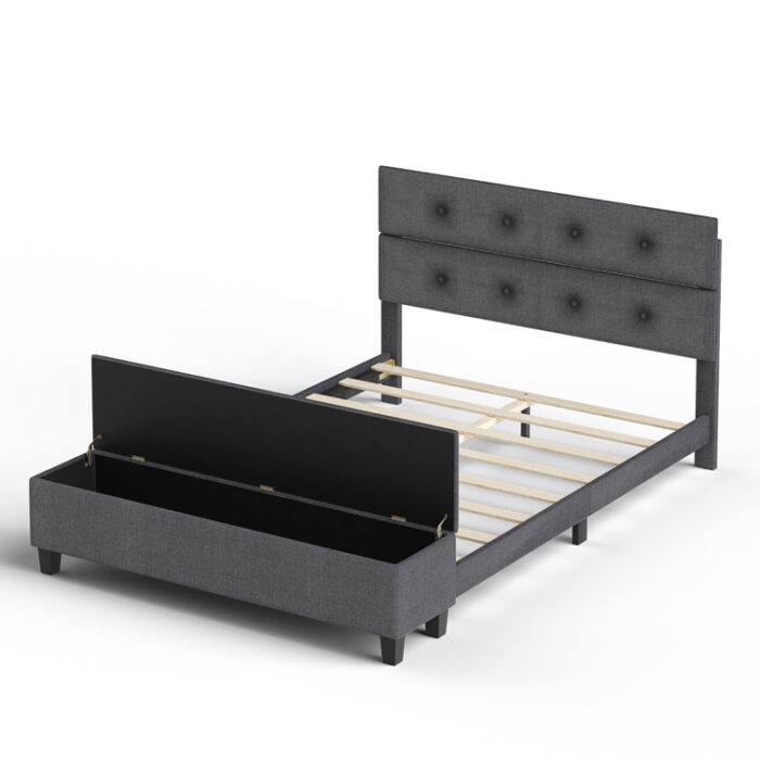 Makassar Upholstered Storage Bed - Chic Decora