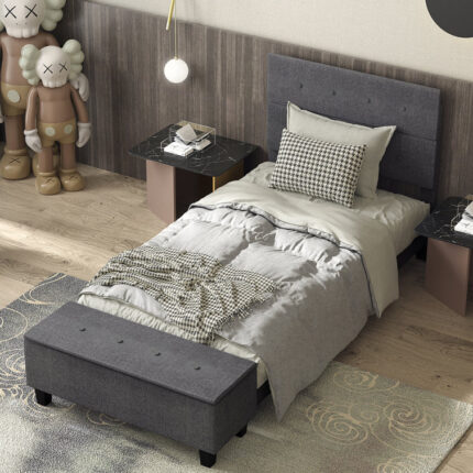 Upholstered Wingback Bed - Chic Decora