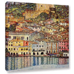 Malcesina at Gardasee by Gustav Klimt Painting on Canvas - Chic Decora