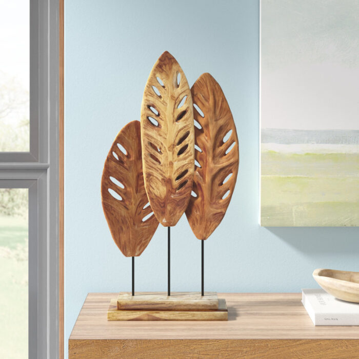 Maltby Leaves Sculpture - Chic Decora