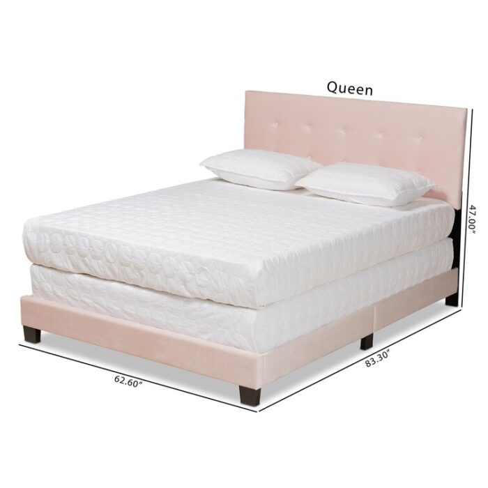 Maly Upholstered Standard Bed - Chic Decora