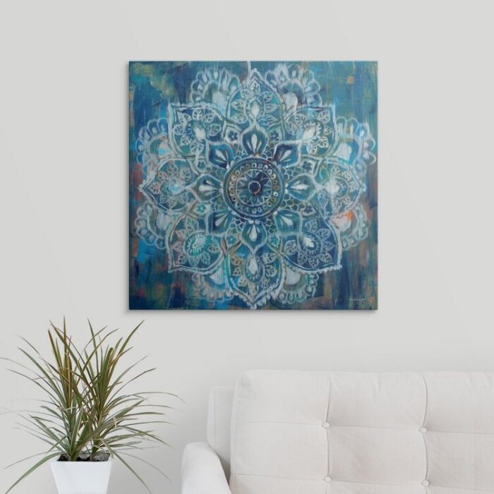 Mandala In Blue ” Mandala In Blue II ” by Danhui Nai - Chic Decora