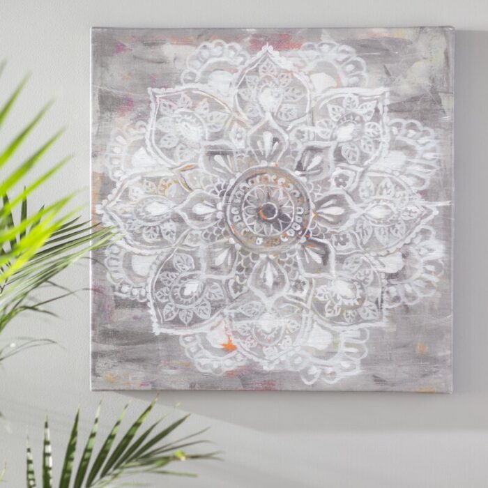 Mandala in Neutral II by Danhui Nai Print on Canvas - Chic Decora