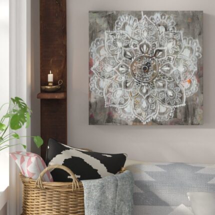 Mandala in Neutral II by Danhui Nai Print on Canvas - Chic Decora