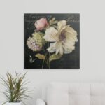 Marche De Fleurs ” Marche De Fleurs On Black II ” by Lisa Audit - Chic Decora