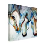 Marcia Baldwin ” 3 Nobles Equine Abstract ” by Marcia Baldwin - Chic Decora