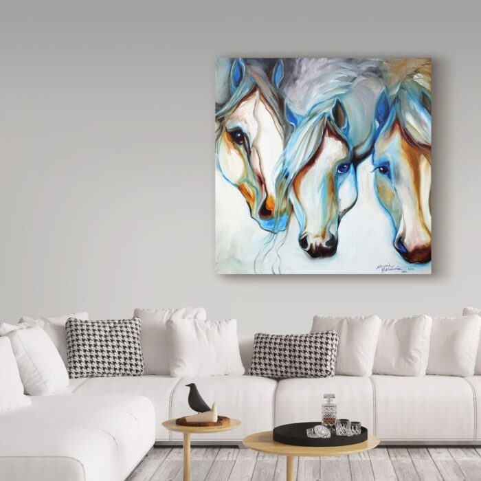 Marcia Baldwin ” 3 Nobles Equine Abstract ” by Marcia Baldwin - Chic Decora