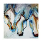 Marcia Baldwin ” 3 Nobles Equine Abstract ” by Marcia Baldwin - Chic Decora