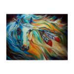 Marcia Baldwin ” Breaking Dawn Indian War Horse ” by Marcia Baldwin - Chic Decora