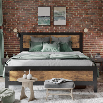 Crossett Upholstered Standard Bed - Chic Decora