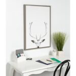 Maron ” Female Deer Black And White Animal ” by Simon Te Tai - Chic Decora