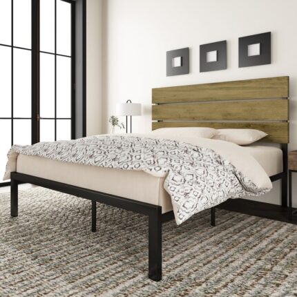 Martese Metal Platform Bed - Chic Decora