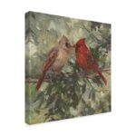 Mary Miller Veazie ” Kissing Cardinals ” by Mary Miller Veazie - Chic Decora