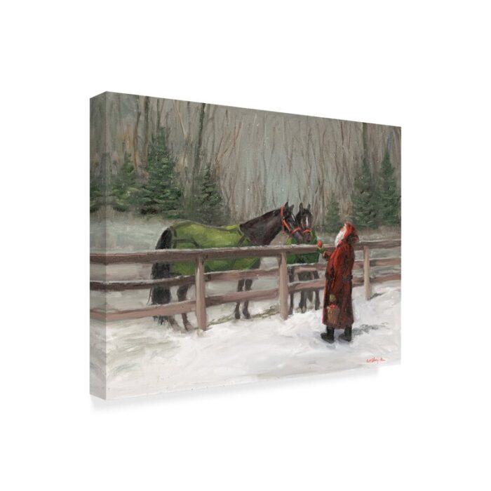 Mary Miller Veazie ” Santa With Horses ” by Mary Miller Veazie - Chic Decora