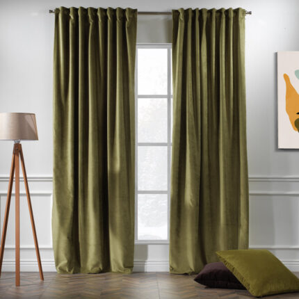 Alacam Polyester Blackout Curtain Pair (Set of 2) - Chic Decora