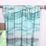 Maui Seashell Semi-Sheer Rod Pocket Curtain Panels (Set of 2) - Chic Decora