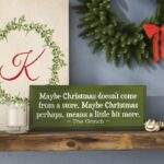 Maybe Christmas Doesn’t Come From a Store… Textual Art Plaque - Chic Decora