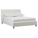 Mcgowen Vegan Leather Platform Bed - Chic Decora