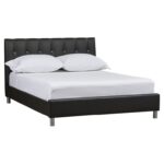 Mcgowen Vegan Leather Platform Bed - Chic Decora